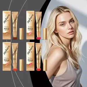 ZEPHOCO Liquid Blush Highlighter Beauty Wand with Sponge Applicator Glow Face Makeup Wand Professional Contouring Stick for Women