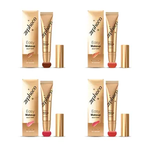 Zephoco liquid blush cushion wand set in four shades for effortless face makeup