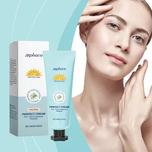 Zephoco Perfect Cream base de maquillaje hidratante blanco marfil con SPF 30+