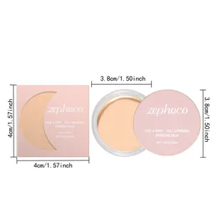 Zephoco full coverage ivory white bronzing balm concealer with detailed product dimensions
