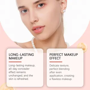 Close-up of brightening concealer effect on skin with a long-lasting flawless finish