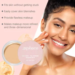 Detailed view of ZEPHOCO Bronzing Balm for flawless skin coverage and makeup finish.