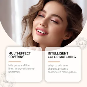 Detailansicht mit Multi-Effekt-Foundation für ein glattes Make-up-Finish und strahlende Haut.