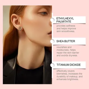Detailed ingredient list of ZEPHOCO concealer featuring Shea Butter and Titanium Dioxide