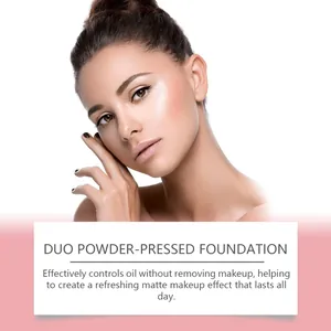 Zephoco concealer powder for a professional refreshing matte makeup effect on female model