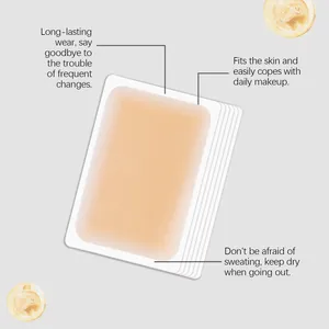 Detail view of waterproof invisible concealer patches for tattoo and scar coverage