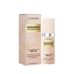 JAYSUING Radiance Foundation Αντιηλιακός Ορός SPF 50 ενυδατικό υγρό μέικ απ 30ml
