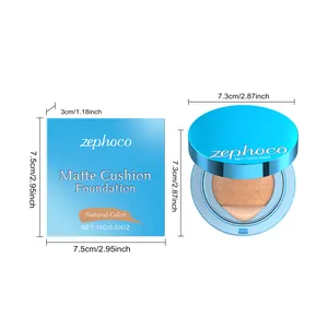 Dimensioni e dettagli precisi della zephoco matte cushion foundation colore naturale