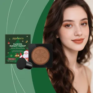 Detalle de la zephoco avocado radiant cushion foundation para tonos de piel oscuros