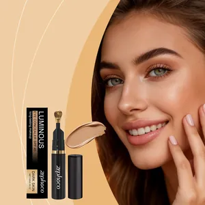 Zephoco Luminous Eye Concealer SPF 45 για σκούρο δέρμα με απλικατέρ και υφή κρέμας