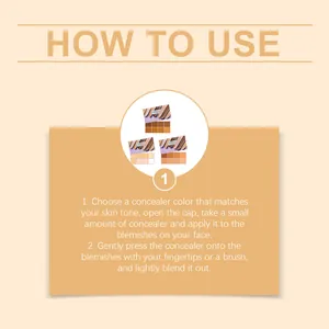 Guía de instrucciones detallada para usar eficazmente la paleta de correctores mate.