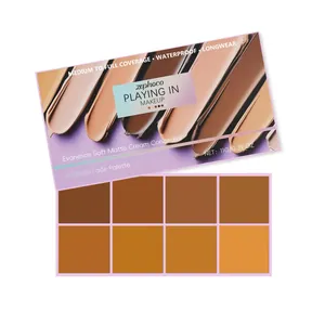 Zephoco 8 Colores Evanesce Soft Matte Crema Paleta de Correctores Alta Cobertura Impermeable Larga Duración Contorno Face Makeup