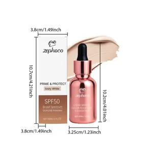 Λεπτομερείς διαστάσεις προϊόντος της ZEPHOCO Ivory White Color Adjusting Foundation SPF50