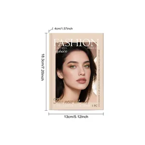 Product dimensions of the zephoco fashion makeup set in elegant packaging