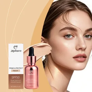 Die ZEPHOCO farbanpassende Grundierung mit SPF50 sorgt für glatte strahlende Haut