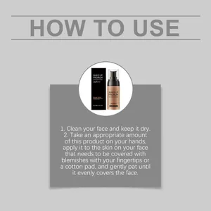 Detaillierte Anleitung zur Anwendung der zephoco natürlichen Concealer Foundation.