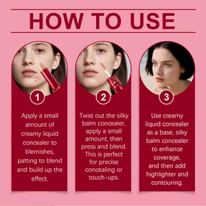 Professional tutorial showing how to use 2-in-1 liquid and balm concealer for base makeup