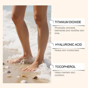 Crema correttore corpo con acido ialuronico per uniformare la pelle delle gambe