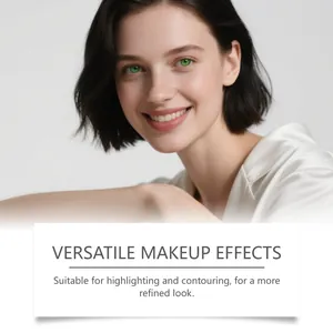 Détail du correcteur liquide montrant des effets naturels d'accentuation et de contour.