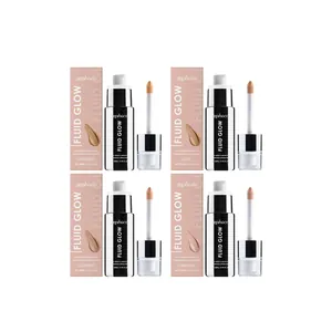 Set de iluminadores líquidos ZEPHOCO Fluid Glow de larga duración en 4 tonos.