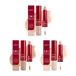 Set de correcteurs multi-usages 2-en-1 Zephoco aux teintes claire, brune et foncée