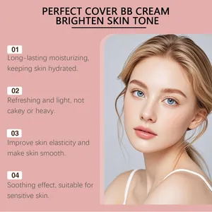BB cream de cobertura perfecta para iluminar el tono con efecto hidratante