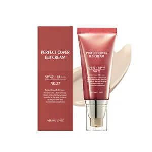Crema BB hidratante de alta cobertura profesional SPF42 PA+++ acabado mate natural No.27