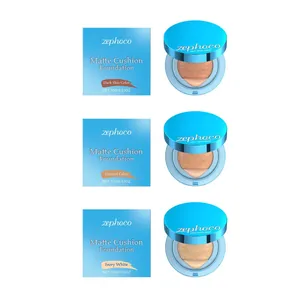 Fondotinta Cushion Opaco Coprente Leggero a Lunga Durata Trucco Naturale Fondotinta Correttore Viso