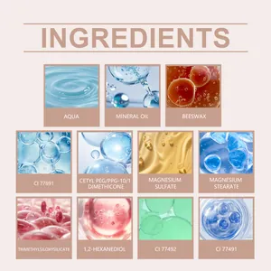 Detailed ingredient list for silky liquid concealer providing natural and clear coverage