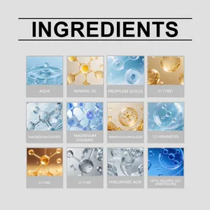 Vista dettagliata degli ingredienti chiave del fondotinta cushion crema illuminante pelle
