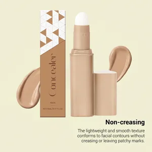 Detailed view of the non-creasing silky liquid concealer stick and its smooth texture