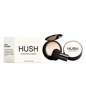 Fondotinta Cushion Illuminante Bianco Avorio HUSH Alta Copertura Lunga Durata Trucco Viso Idratante Con Spugna a Fungo