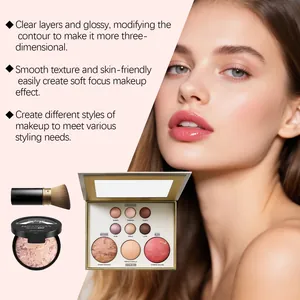 Make-up-Paletten-Set mit Lidschatten, Rouge und Foundation für professionelle Looks