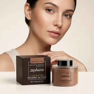 Πούδρα σταθεροποίησης Zephoco για σκούρες επιδερμίδες με αδιάβροχη και ανθεκτική στον ιδρώτα σύνθεση