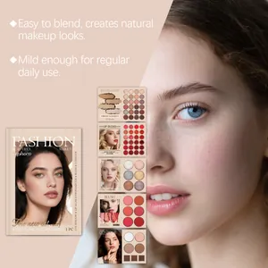 Comprehensive zephoco makeup palette set including 24-shade eyeshadow and face contour