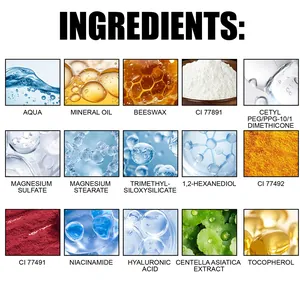 Detailed list of nourishing ingredients for the hydrating concealer foundation stick.