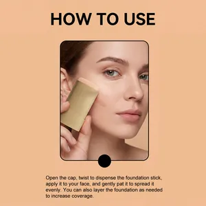 Detailed usage guide for natural concealer foundation stick for a flawless finish.
