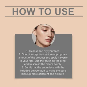 Instructional guide for using clear concealer foundation stick for a flawless finish.