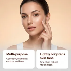 Barra de maquillaje multiusos para corrector e iluminador con un acabado muy natural.