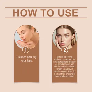 Step-by-step guide for applying moisturizing protective BB cream for a matte finish.