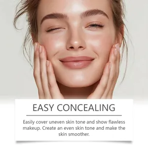 Close-up of radiant skin showing the flawless concealing effect of natural liquid foundation