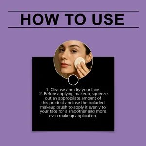Instructional guide for applying concealer BB cream for a smooth finish