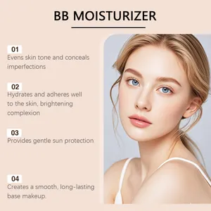 Detalle de crema BB hidratante para un maquillaje de base natural e impecable de cerca.