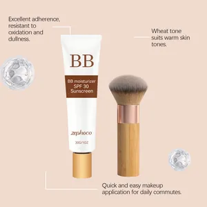 Ενυδατική κρέμα BB SPF 30 με πινέλο για γρήγορο φυσικό καθημερινό μακιγιάζ.