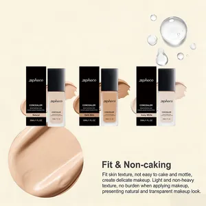 Λεπτομερής προβολή των αποχρώσεων του make up Zephoco και λεία κρεμώδης υφή