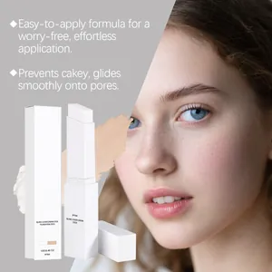Detail of moisturizing ivory foundation stick for smooth and flawless skin finish.