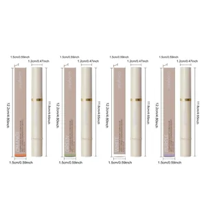 Detailed view of Zephoco concealer pens with dimensions for four color correcting variants