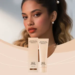 Deep shade liquid foundation for dark skin tones with a smooth and moisturizing finish
