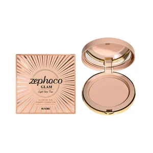 Base de Maquillaje en Polvo Mate para Mujer Control de Brillo de Larga Duración Maquillaje Facial Ligero Polvo Compacto Tono Claro
