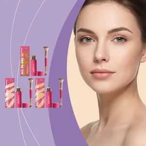 Zephoco all-in-one makeup sticks in multiple shades with brushes for a natural look.